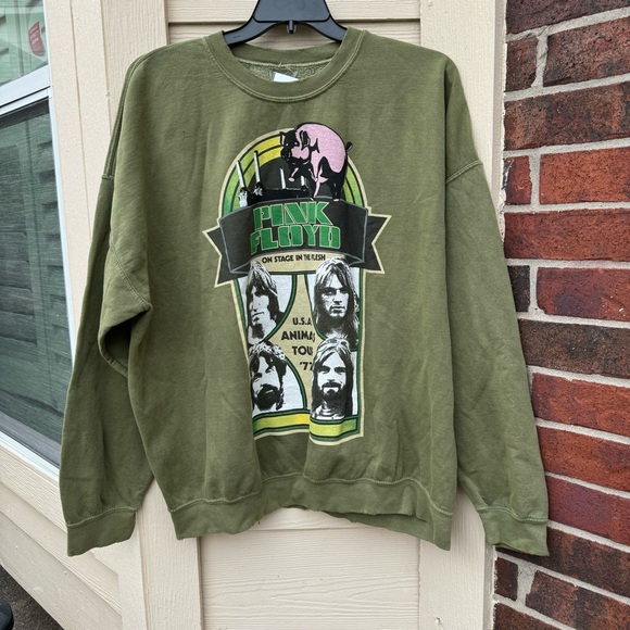 UO Green Pink Floyd Sweatshirt - Picture 3 of 9